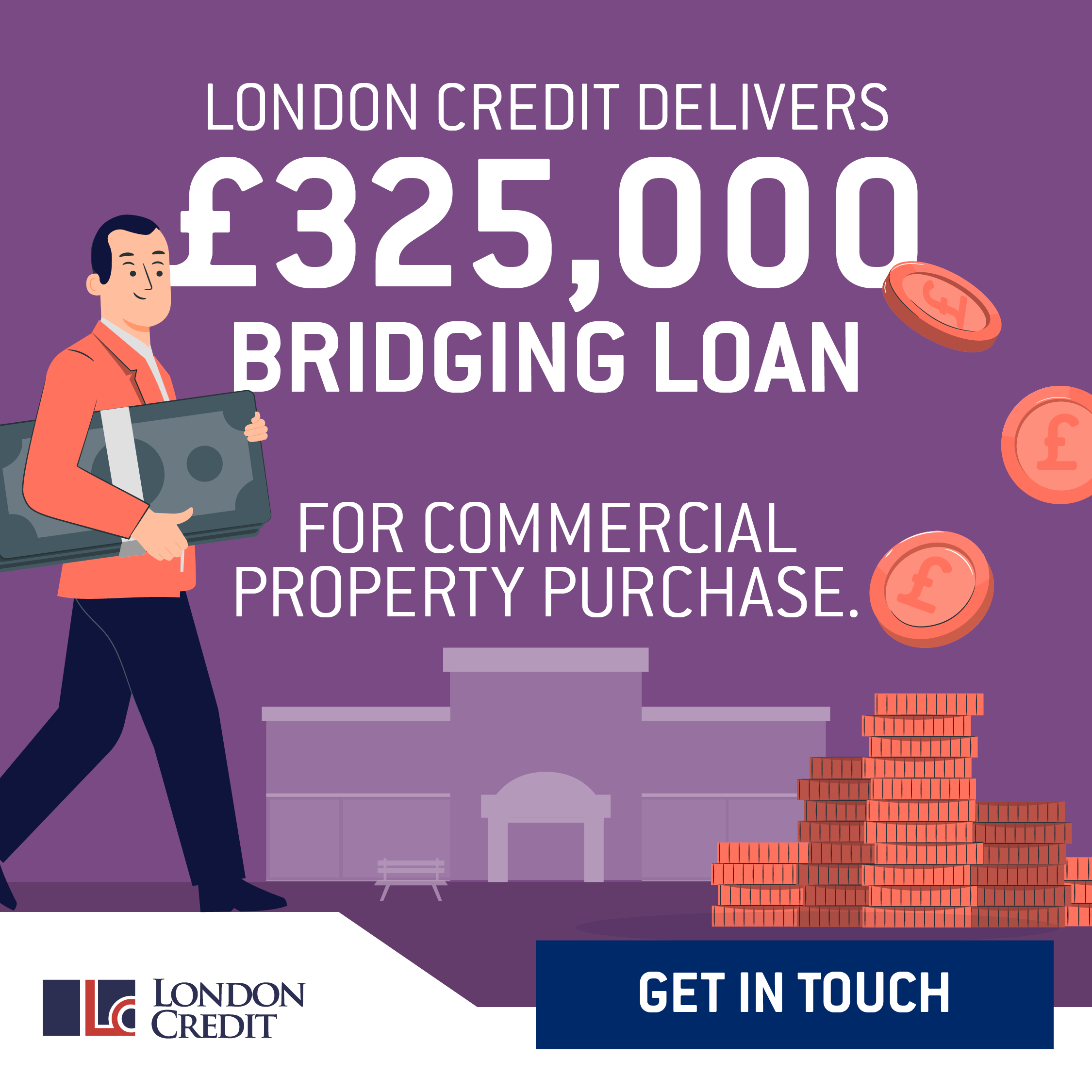 London Credit completes £325,000 bridging loan for commercial property purchase
